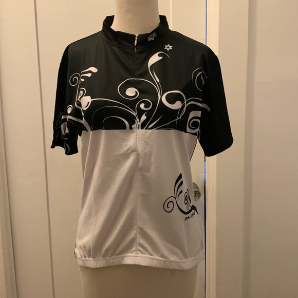 Pn Jones Lanikai White/ Black Cycling Shirt - Picture 1 of 5